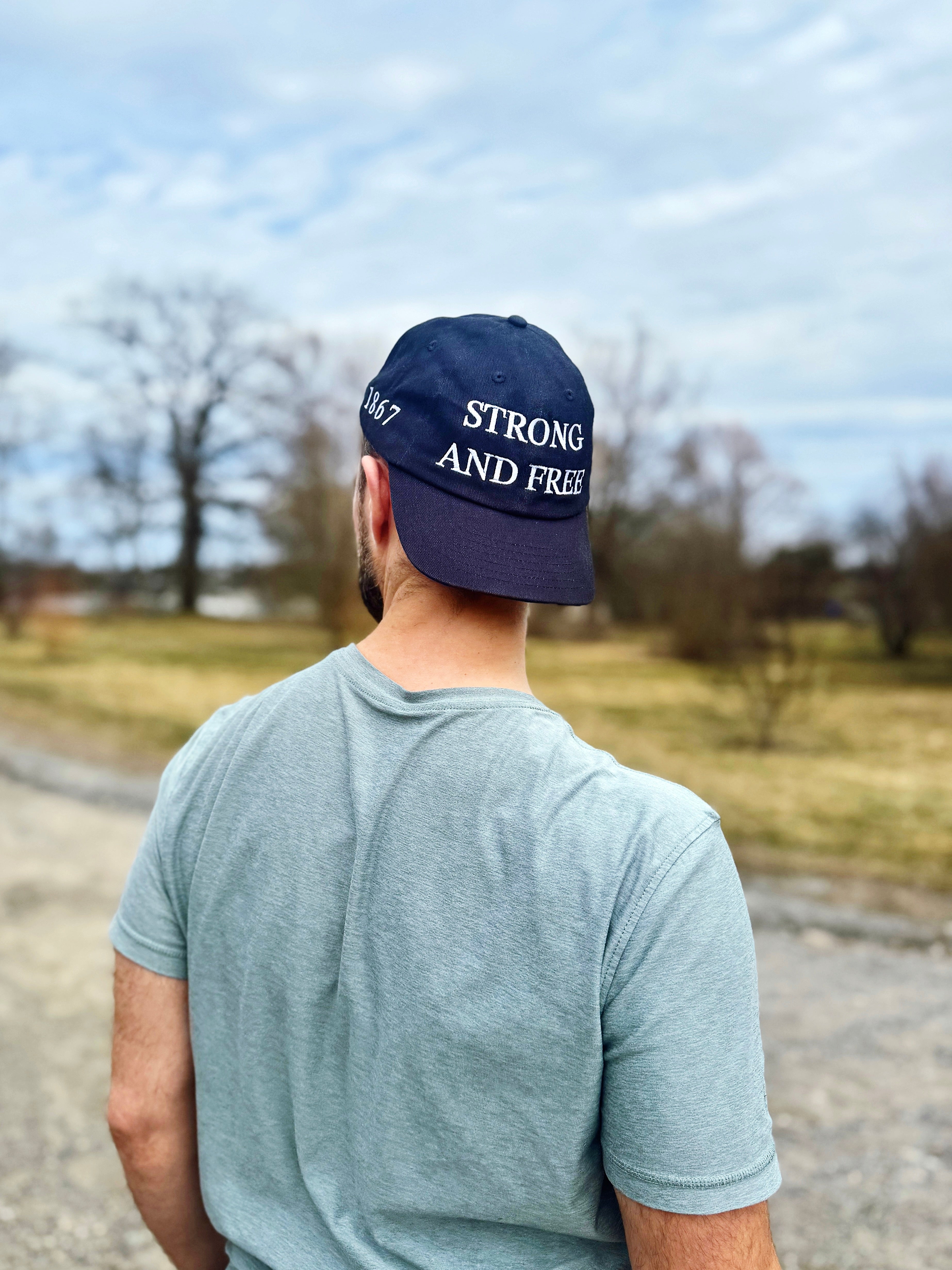 Made In Canada - Strong and Free Cap - Buckle Closure - Navy Blue