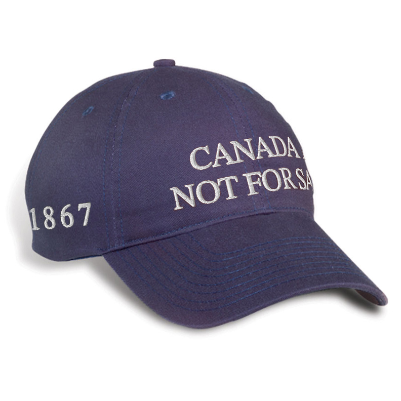Fabriqué au Canada - Casquette « Canada Is Not For Sale » - Fermeture à boucle - Bleu marine