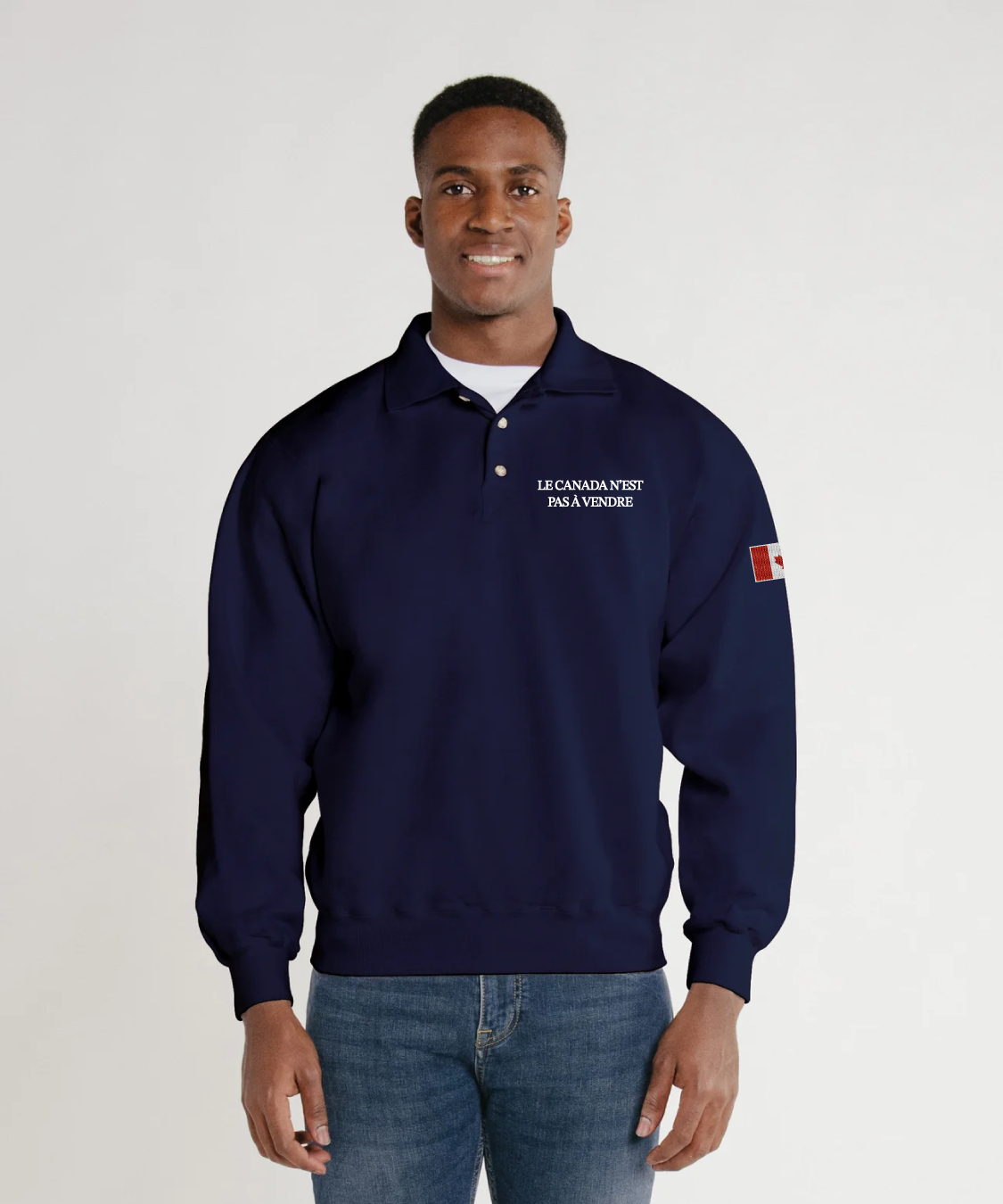 Le Canada n'est pas à vendre ruck top polo