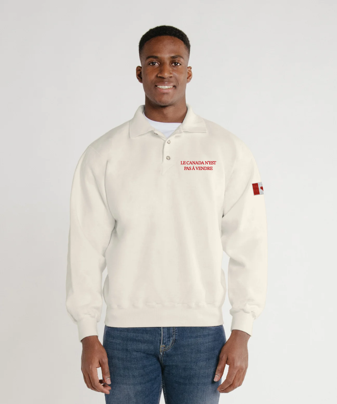 Le Canada n'est pas à vendre ruck top polo