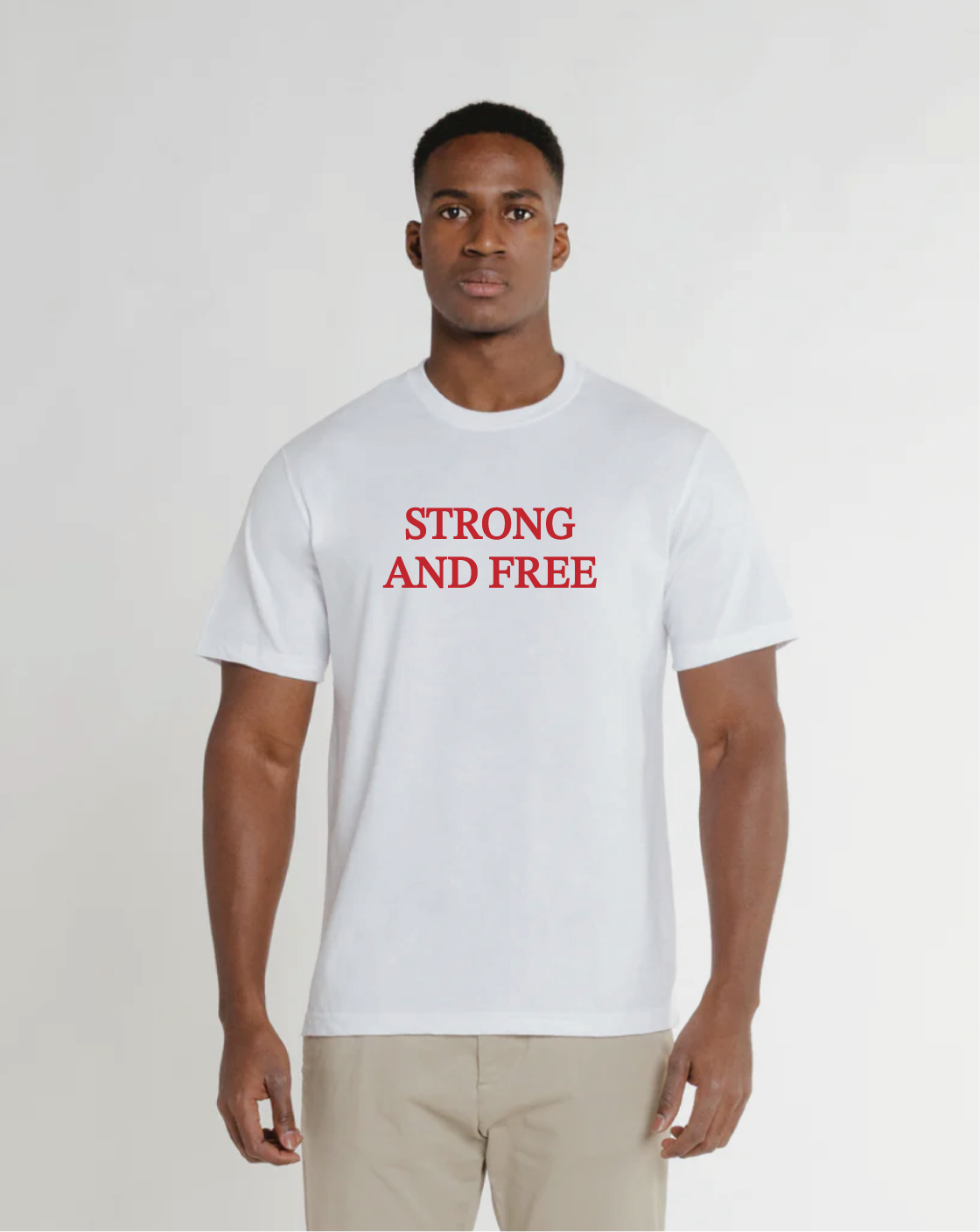 T-shirt Strong and Free (fabriqué au Canada)