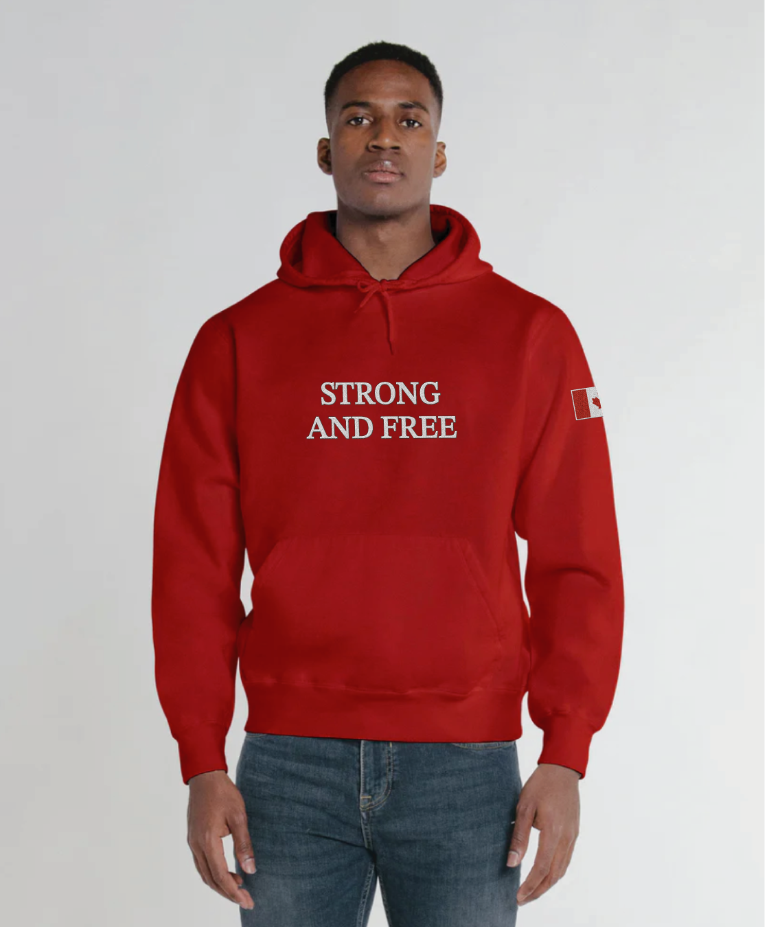 Sweat à capuche Strong & Free (fabriqué au Canada)