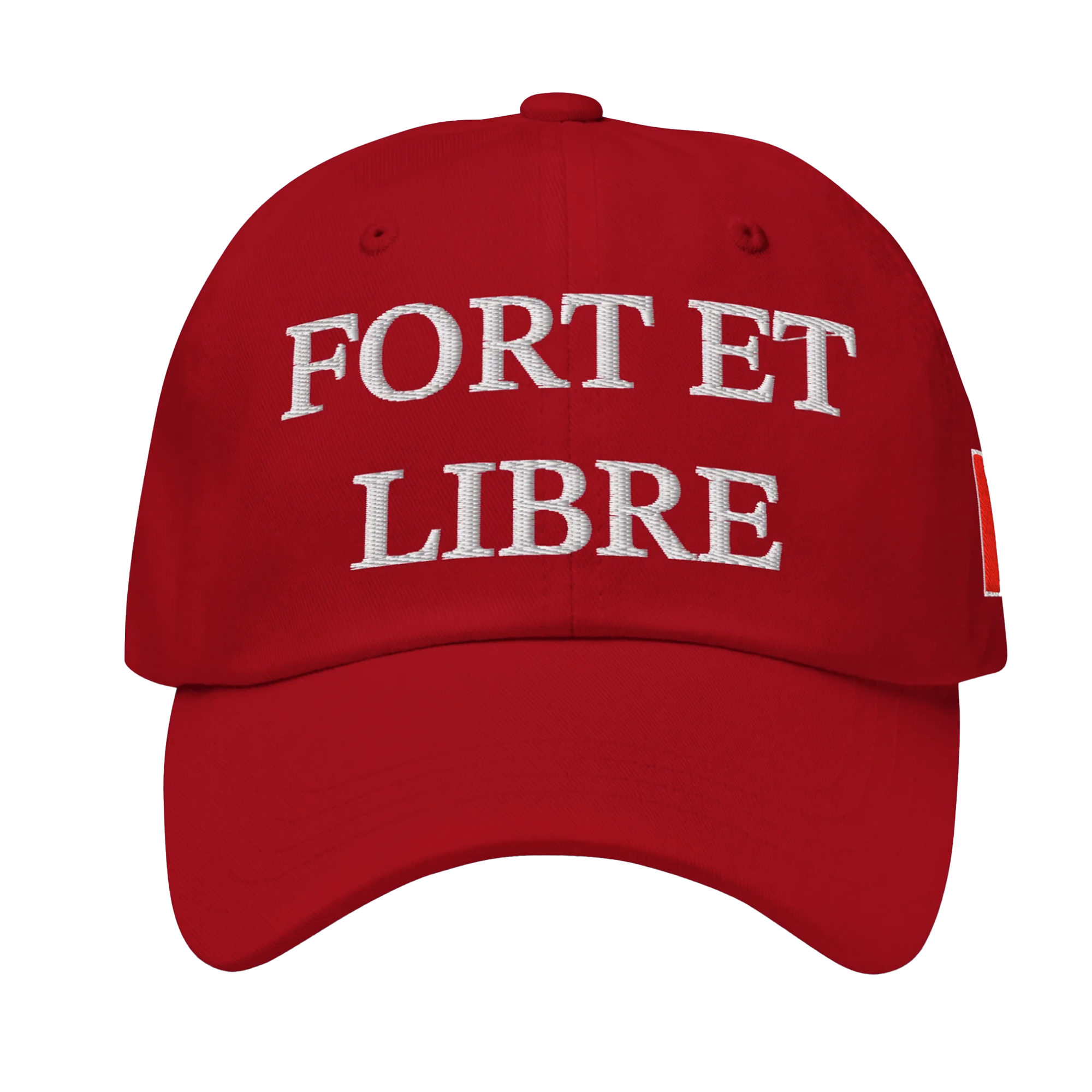 Fabriqué au Canada - Casquette Snapback Édition 1867 "Forte et Libre" - Rouge
