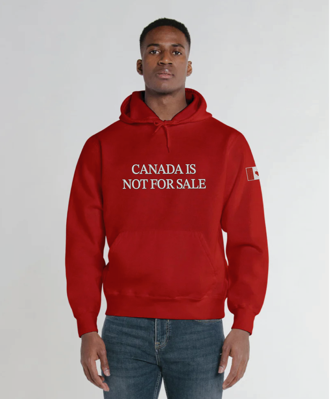 Sweat à capuche « Le Canada n'est pas à vendre » (fabriqué au Canada)