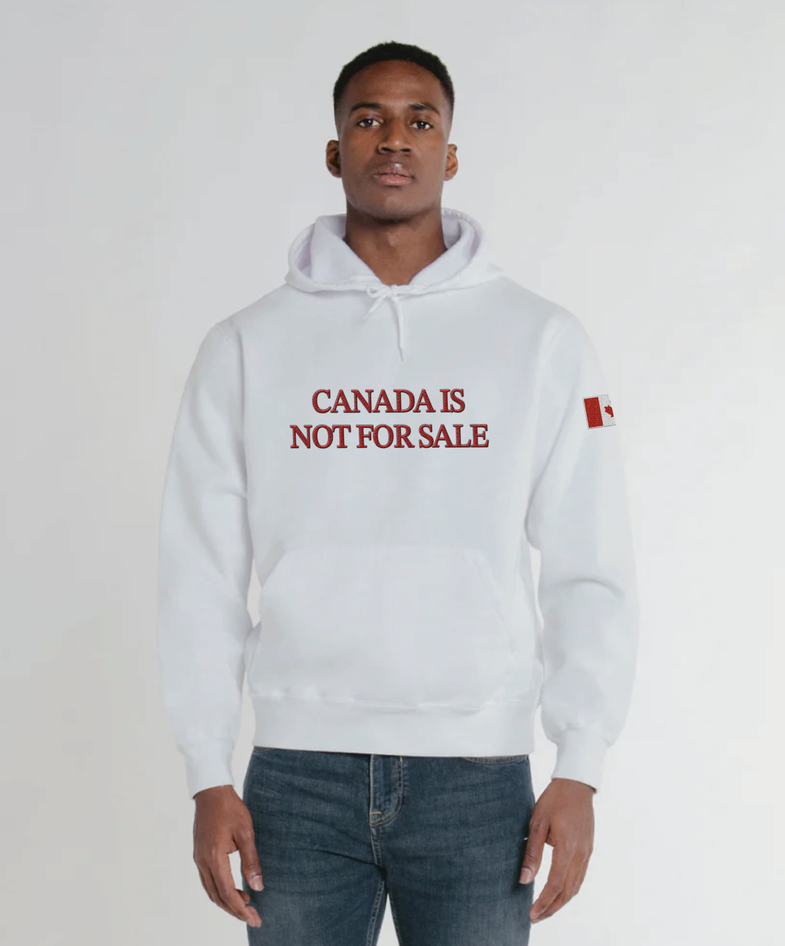 Sweat à capuche « Le Canada n'est pas à vendre » (fabriqué au Canada)