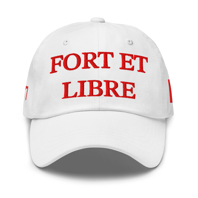 Fort et libre dad cap (blanc)