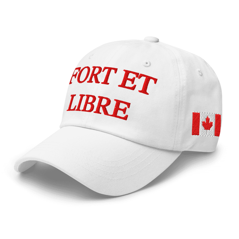 Fort et libre dad cap (blanc)