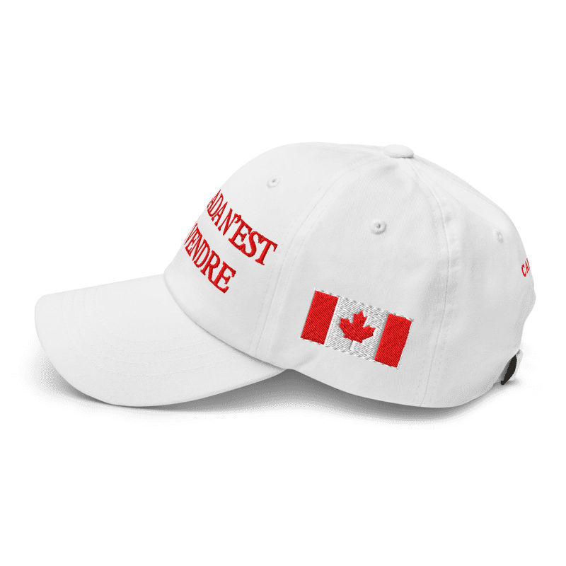 Le Canada n'est pas à vendre dad cap (blanc)