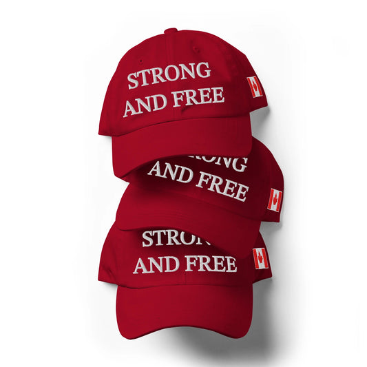 Embroidered in Canada Strong and Free Hat