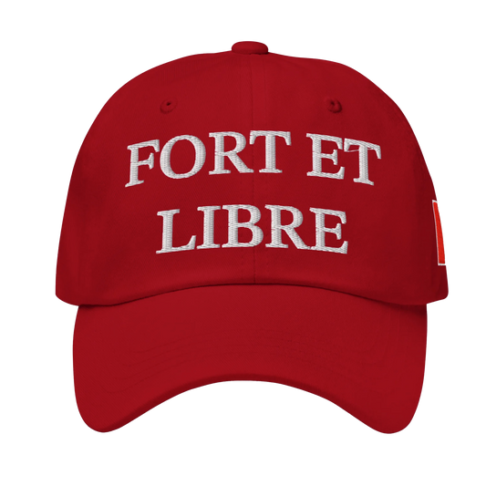 Fabriqué au Canada - Casquette Snapback Édition 1867 "Forte et Libre" - Rouge