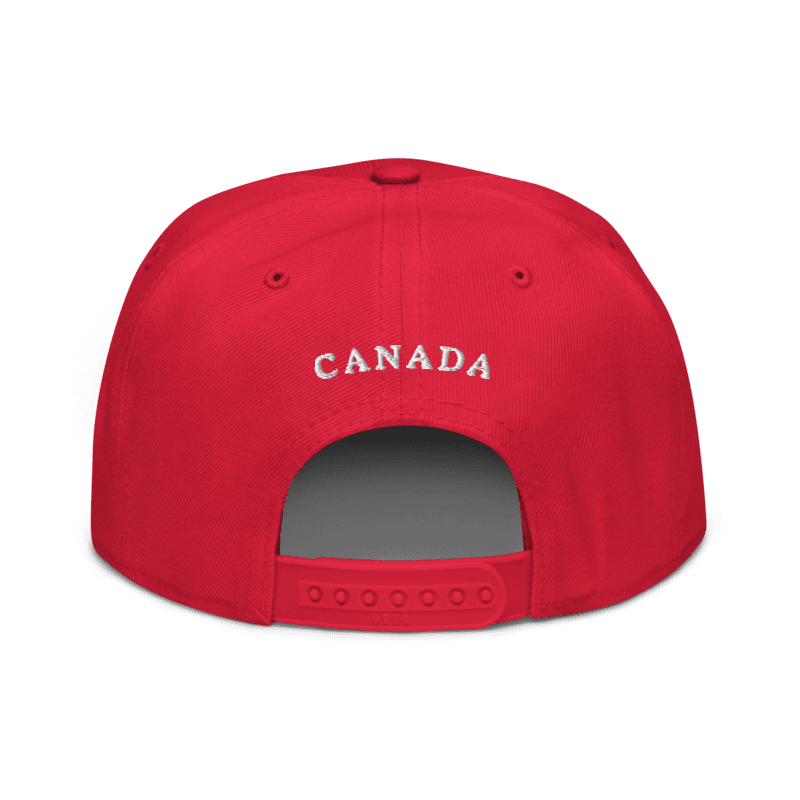 Fabriqué au Canada - Casquette Snapback Édition 1867 "Le Canada n'est pas à vendre" - Rouge