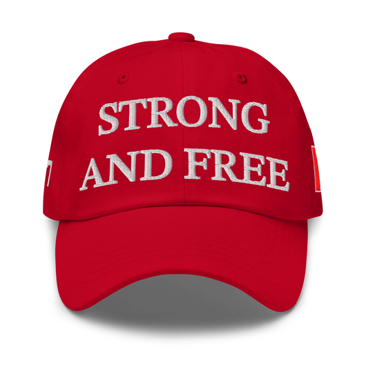 Made In Canada - Strong and Free 1867 Edition Snapback Cap - Red